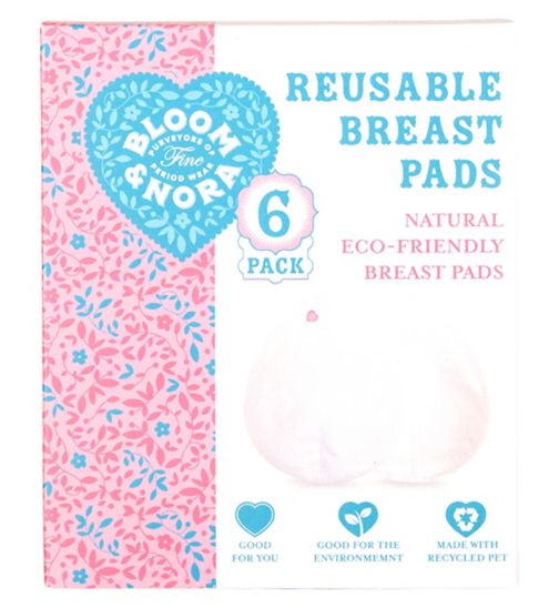 Bloom & Nora Reusable Breast Pads Pack of 6