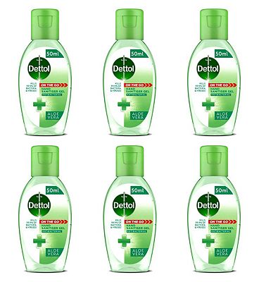 Dettol On The Go Hand Gel 6 X 50Ml Bundle