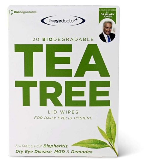The Eye Doctor Tea Tree Wipes 20s