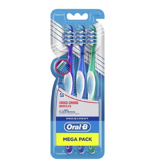 Oral-B Pro Expert Criss Cross Toothbrush 3s