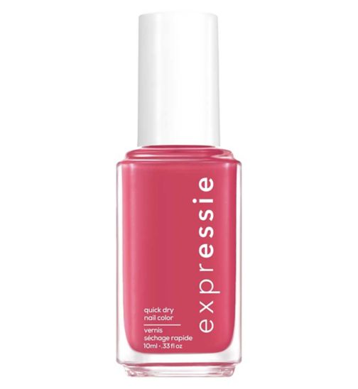 Essie ExprEssie Quick Dry Formula, Hot Pink Nail Polish 235 Crave The Chaos
