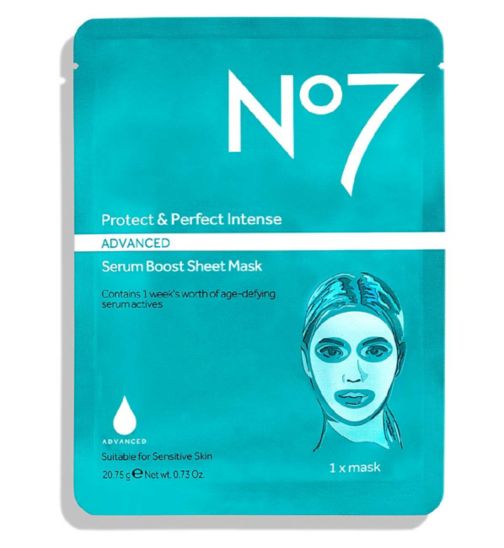 No7 Protect & Perfect Intense ADVANCED Serum Boost Sheet Mask