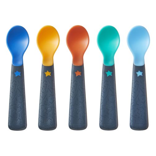 Tommee Tippee Easigrip Self-Feeding Weaning Spoons 4m+ Pack of 5