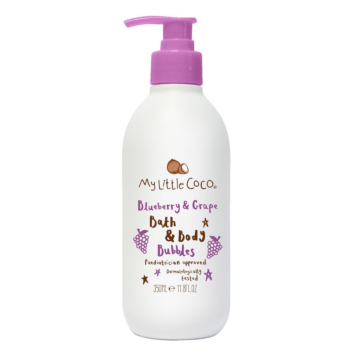 My Little Coco Blueberry & Grape Bath Body Bubbles, 350ml