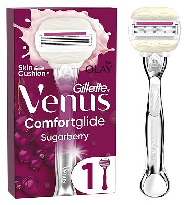 Gillette Venus Comfortglide Sugarberry Plus Olay Platinum Razor