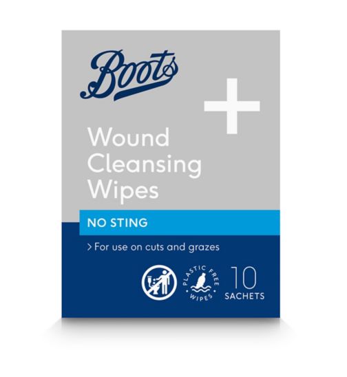 Boots Wound Cleansing Wipes - No Sting 10s