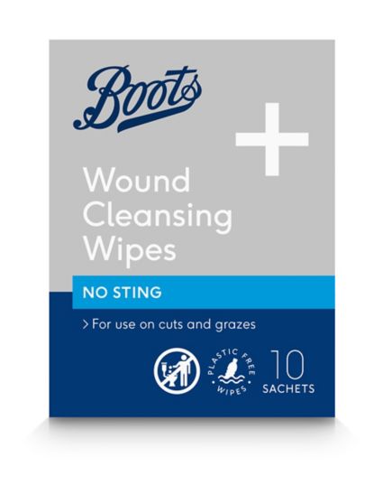 Boots Wound Cleansing Wipes - No Sting 10s