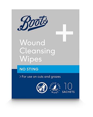 Boots Wound Cleansing Wipes - No Sting 10s