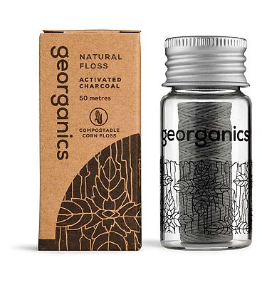 Georganics Natural PLA Floss - Activated Charcoal 50 Meters