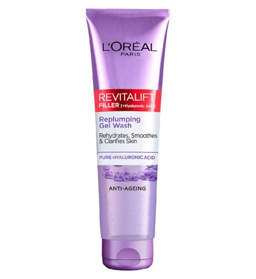 L'Oreal Paris Revitalift Filler [+Hyaluronic Acid] Gel Face Wash Cleanser 150ml