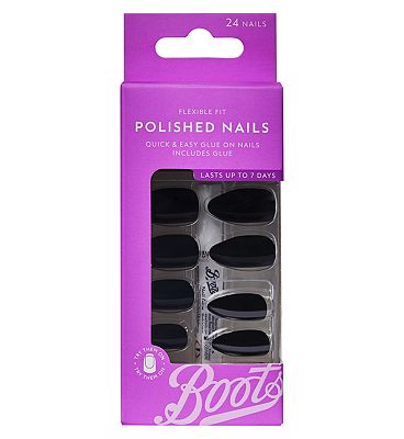 Boots Polished Nails - Black Panther - Black