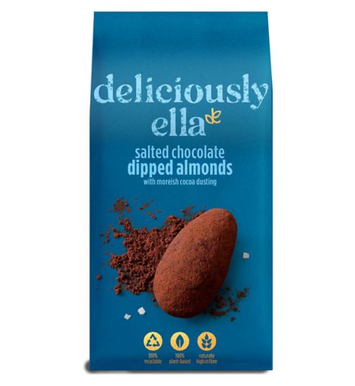 Deliciously Ella Salted Chocolate Dipped Almonds 90g