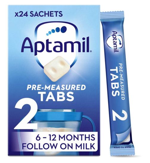 Aptamil 2 Follow On Baby Milk Formula Tabs 6-12 Months (120 Tabs)