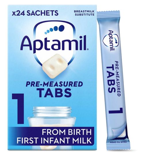 Aptamil Pre-Measured Tabs First Infant Milk from Birth 24 x 23g (552g)