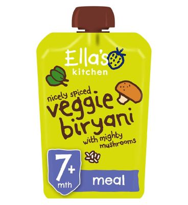 Ellas Kitchen Organic Veggie Biryani Baby Food Pouch 7+ Months 130g