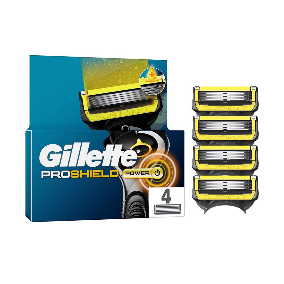 Gillette Proshield Razor Blades Refills X4