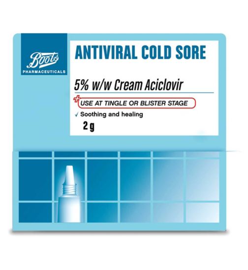 Boots Antiviral Cold Sore 5% w/w Cream 2g