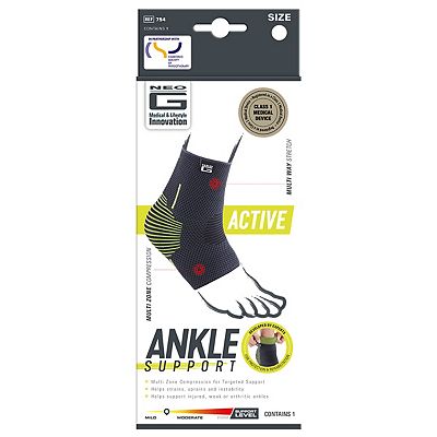 Neo-G Ankle Brace with Figure of 8 Strap – Neoprene Ankle Brace for  Ligament Damage, Arthritis, for Sprained Ankle, Weak Ankles – Class 1  Medical