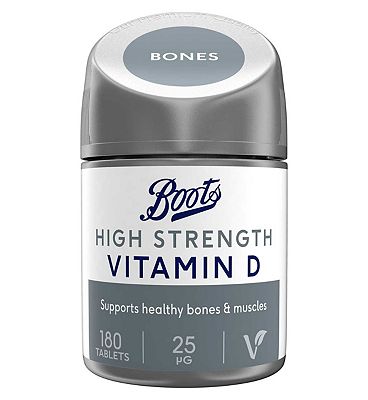 Boots High Strength Vitamin D 25 g Food Supplement 180 Tablets
