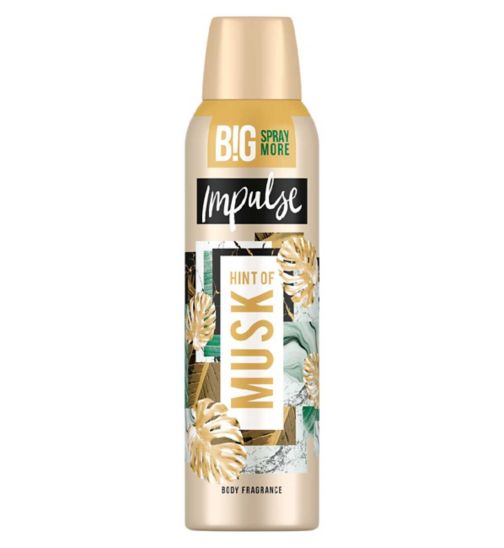 Impulse Body Spray Deodorant Hint Of Musk 150ml