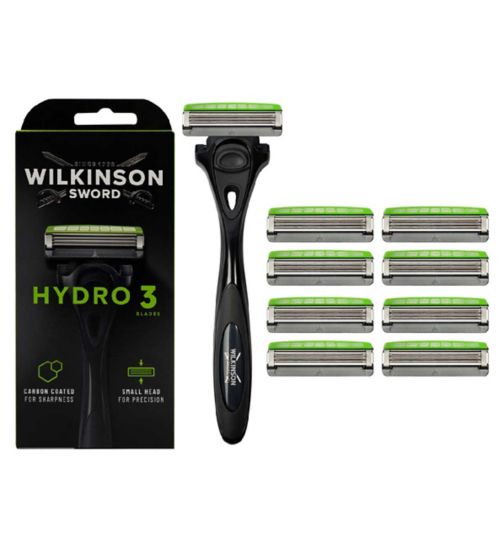 HYDRO 3 Skin Protection Razor Blades - Order Online - Free Delivery UK –  Wilkinson Sword