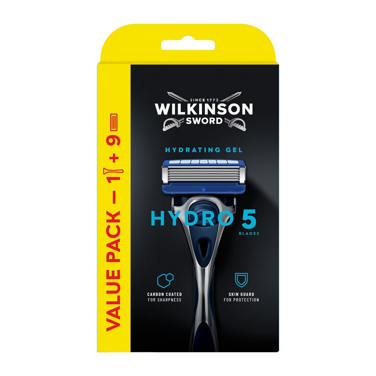 Wilkinson Sword Hydro 5 Razor 1 Handle + 9 Blade Refills