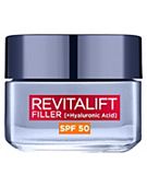 L'Oreal Paris Revitalift Filler + Hyaluronic Acid Anti Ageing Anti-Wrinkle SPF 50 Replumping Day Cream 50ml