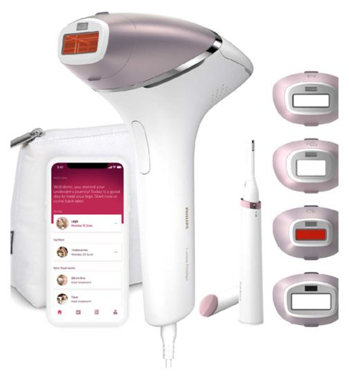 Philips Lumea Prestige IPL Hair Removal Device with 4 attachments for Body, Face, Bikini and Underarms- BRI949/00