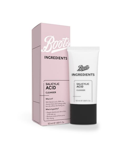 Boots Ingredients Salicylic Acid Cleanser 50ml