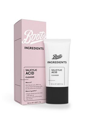 Boots Ingredients Salicylic Acid Cleanser 50ml