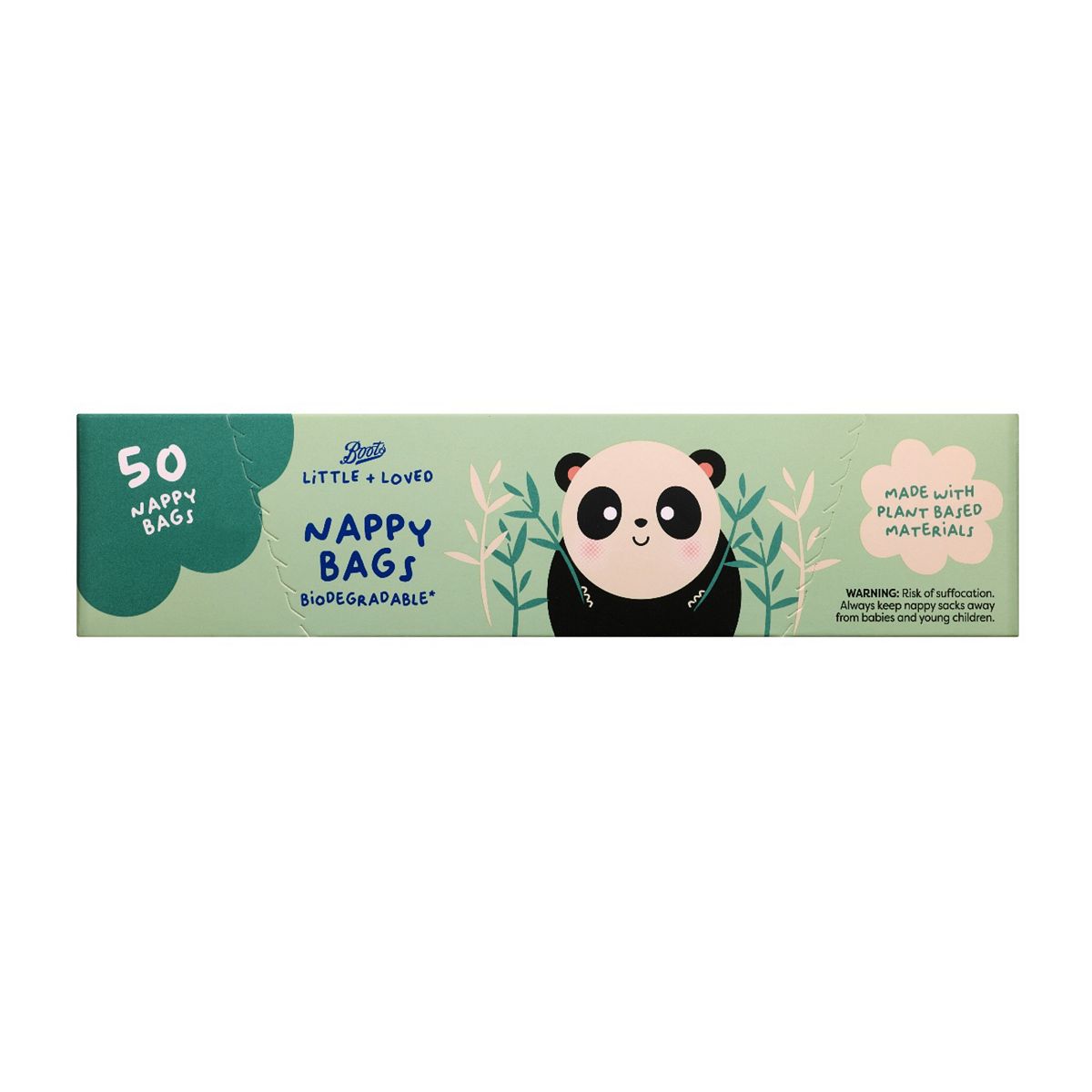Boots Little + Loved Baby Biodegradable Nappy Bags 50S