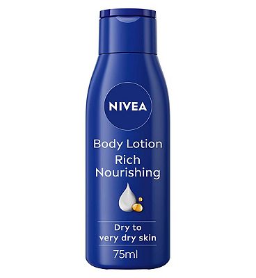 NIVEA Rich Nourishing Body Lotion for Dry Skin, Travel Size 75ml