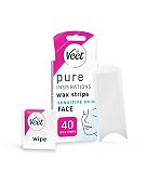 Veet Pure Inspirations Wax Strips For Face Sensitive Skin - 40s