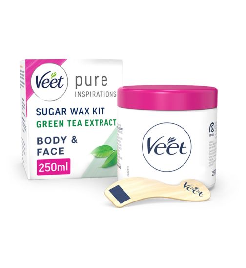 Veet Pure Warm Wax Face & Body with Green Tea - 250ml