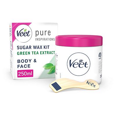 Veet Pure Warm Wax Face & Body with Green Tea - 250ml