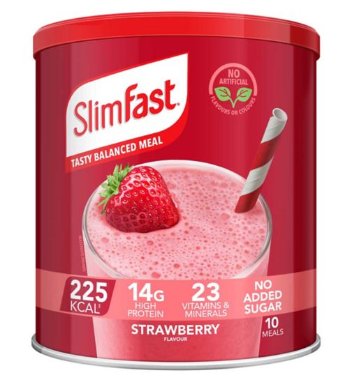 SlimFast Strawberry Flavour Shake - 365g
