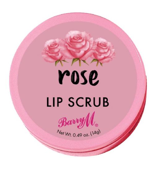 Barry M exclusive lip scrub rose 14g