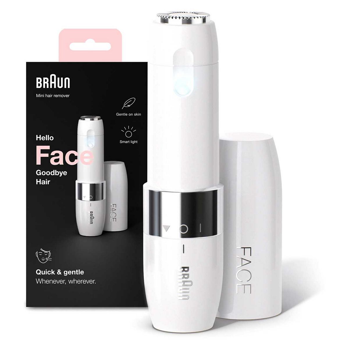 Braun Face Mini Hair Remover Fs1000, Electric Facial Trimmer For Women