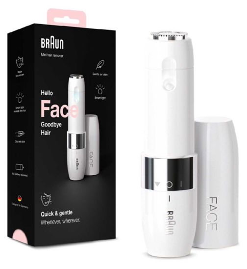 Braun Face Mini Hair Remover FS1000, Electric Facial Hair Trimmer for Women