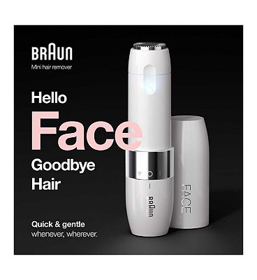 Braun Face Mini Hair Remover FS1000, Electric Facial Hair Trimmer for Women