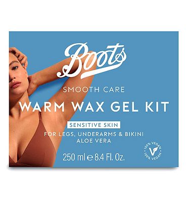 Boots Smooth Care Wax Gel Kit Sensitive 250ml
