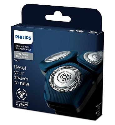Philips Shaver Head Replacement Blades for Shavers Series 7000 and pentagon-shaped Series 5000 - SH7