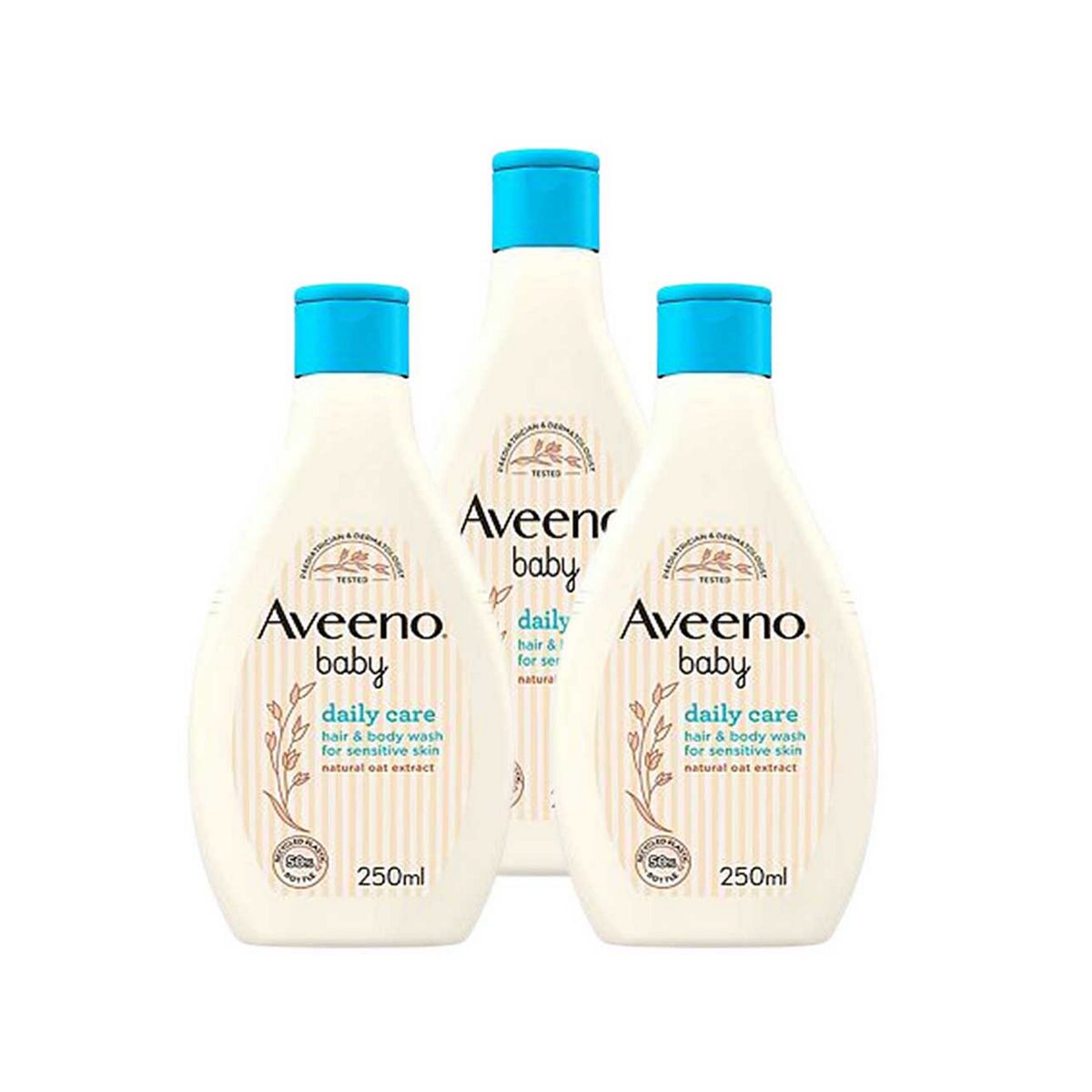 Aveeno Baby Hair & Body Wash250 Ml X3 Bundle