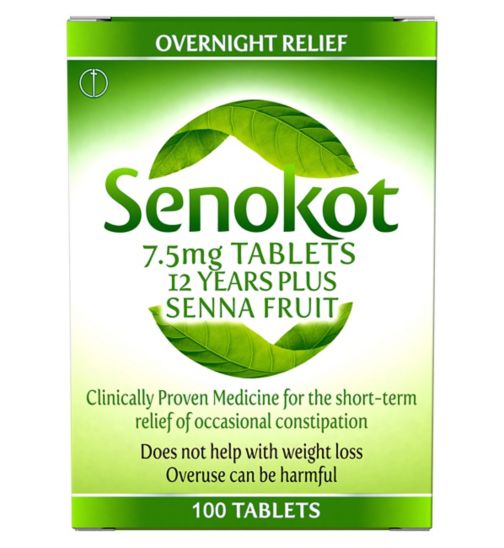 Senokot 7.5mg Tablets 12 Years Plus - 100 Tablets