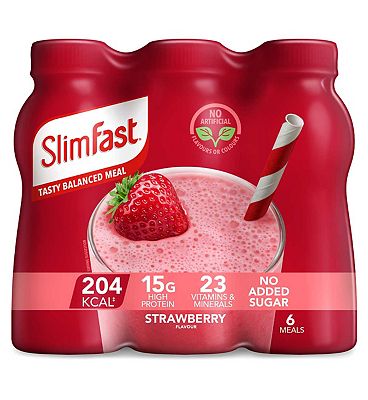 Slimfast Strawberry Milkshake bundle - 18 shakes