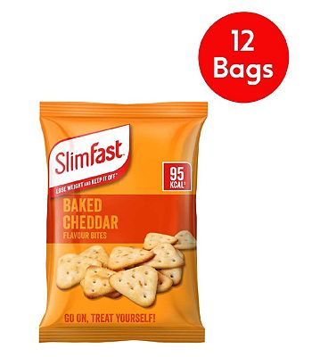 SlimFast Baked Cheddar Flavour Bites bundle - 12 pack