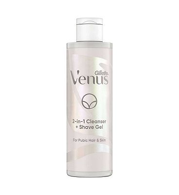 Venus for Pubic Hair, 2-in-1 Cleanser + Shave Gel 190ml