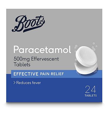 Boots Paracetamol 500mg Effervescent Tablets 24 Tablets Boots