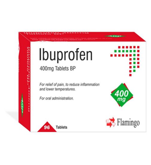 Ibuprofen 400mg Tablets BP - 96 Tablets