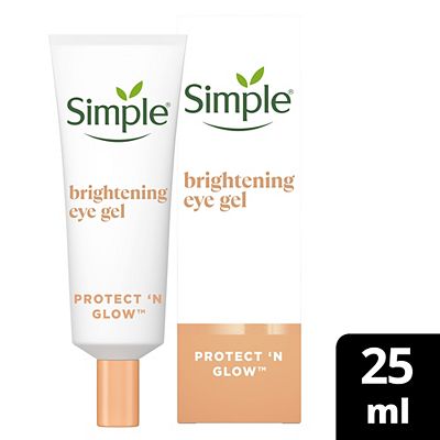 Simple Protect n Glow Brightening cruelty-free and vegan Eye Gel for protection and hydration of tir